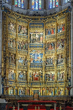 Main Altarpiece, Cathedral of the Holy Savior, Oviedo, Asturias, Spain