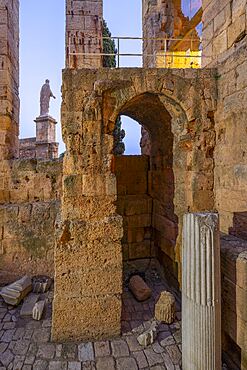 Entrance to the Praetorium of Tarragona, Tarragona, Catalonia, Spain