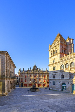 Praza das Praterías, Santiago de Compostela, Galicia, Spain