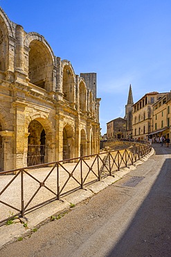 Roman Amphitheatre, Arles, Provence-Alpes-Côte d'Azur, Bouches-du-Rhône, Arles-Crau-Camargue-Montagnette, Camargue, France