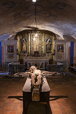 Cathedral Soccorpo “Lamia dei Morti” or “Cemeterium” or “Church of S. Croce”, Cathedral of S. Maria Assunta of Gravina in Puglia, Gravina, Bari, Alta Murgia, Apulia, Italy