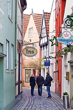 Schnoor district, Bremen, Germany, Europe