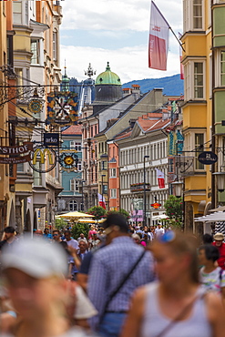 Herzog Friedrich Strasse, Innsbruck, Tyrol, Austria, Europe