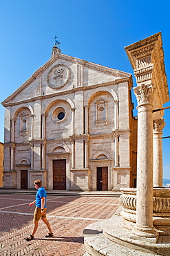 Pienza Cathedral, Pienza, UNESCO World Heritage Site, Tuscany, Italy, Europe