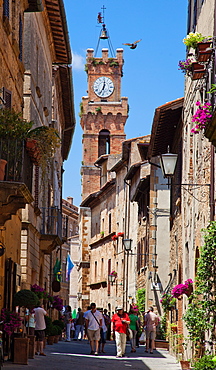 Corso Rossellino, Pienza, Tuscany, Italy