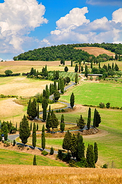 Monticchiello, Val d'Orcia, UNESCO World Heritage Site, Tuscany, Italy, Europe