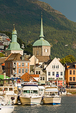 City center of Bergen, Norway, Scandinavia, Europe