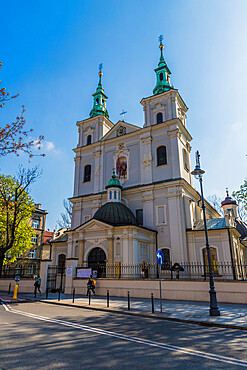 The historic Collegiate Church of St. Florian, Krakow, Poland, Europe