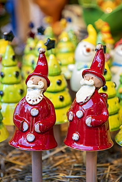 Father Christmas decorations, Budapest, Hungary, Europe