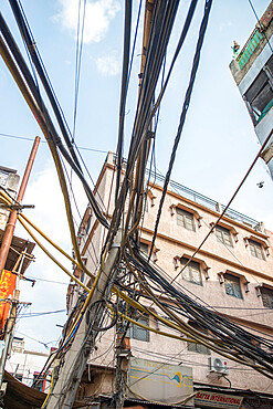 Street scene, Chandni Chowk, Old Delhi, India, Asia