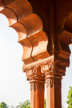 Diwan-i-Aam audience hall, Red Fort, UNESCO World Heritage Site, Delhi, India, Asia