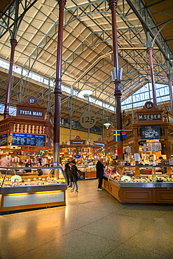 Ostermalms Saluhall food market, Stockholm, Sweden, Scandinavia, Europe