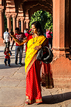 Red Fort, Diwan-i-Aam audience hall, UNESCO World Heritage Site, New Delhi, India, Asia