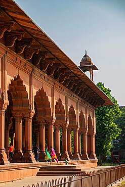 Diwan-i-Aam audience hall, Red Fort, UNESCO World Heritage Site, Delhi, India, Asia