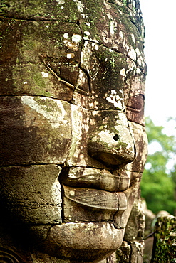 Ancient ruins of Bayon Temple, Angkor, Siem Reap, Cambodia