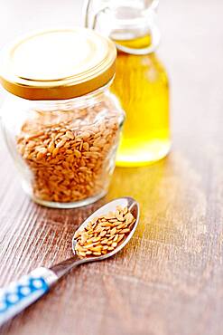 Flax seeds and flaxseed oil.