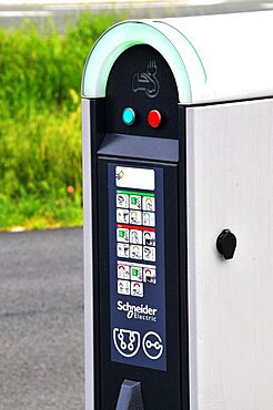 Electric vehicle recharging unit.