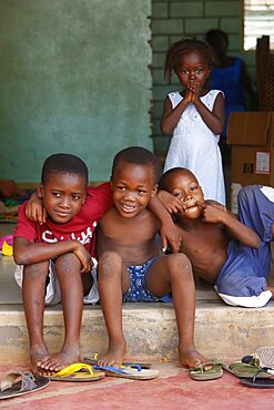 Group of Children Affected by AIDS