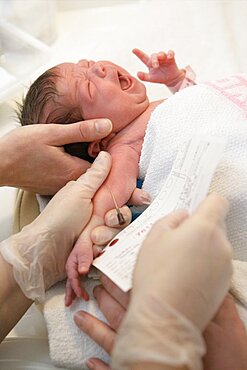 Newborn Receives Guthrie's Test