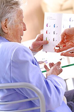 Patient Researching Hearing Aids