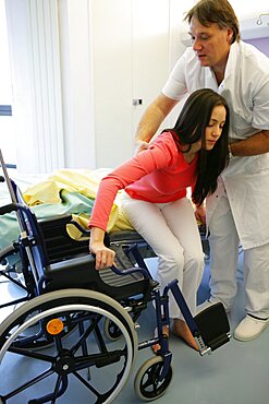 Hospital Patient With Nurse