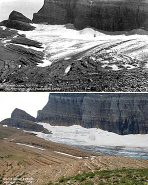 Grinnell Glacier, Glacier NP, 1936/2010