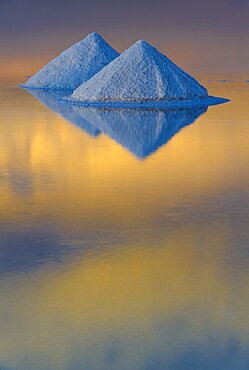 Salt Cones on the Salar de Uyuni, Bolivia