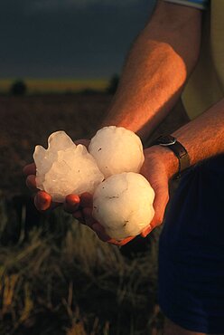 Softball-sized hail