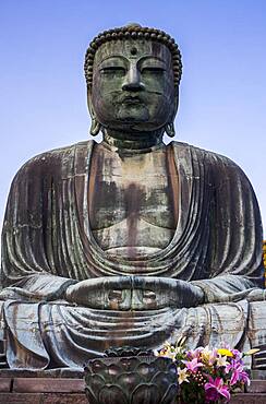 The Daibutsu (bronze Great Buddha). Kotoku-in Temple, Kamakura, Japan