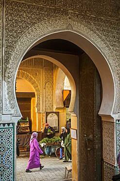 Medersa or Madrasa Bou Inania, Fez el Bali, Fez, Morocco