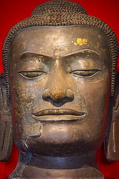 Buddha head, in Chao Sam Phraya National Museum, Ayuthaya, Thailand