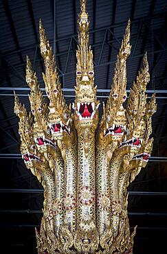 Figurehead of barge, Royal Barges National Museum, Thonburi, Bangkok, Thailand