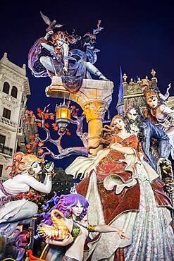 Falla Maestro Gozalbo-Conde Altea, Fallas festival,Valencia,Spain