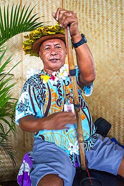 Tahiti Island, touristic reception with music and dances to the Faaa airport Papeete French Polynesia France