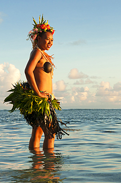 Tareguci Vulaono, dance performer at Shangri-La Resort, Viti Levu Island, Fiji.