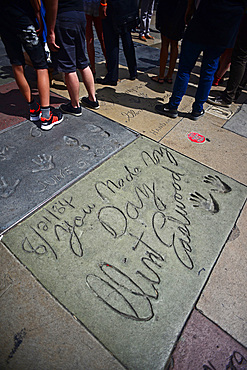 Clint Eastwood¥s handprints at Grauman's Chinese Theatre, Hollywood