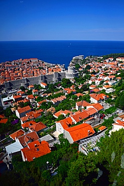 Views of the Old Town of Dubrovnik from above