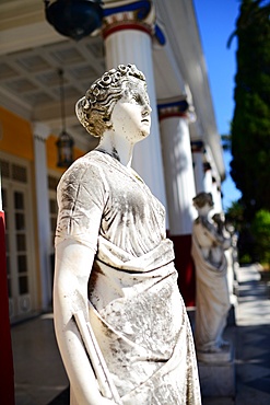 The Achilleion Palace in Village of Gastouri (Sisi's beloved Greek summer palace), Corfu, Greece