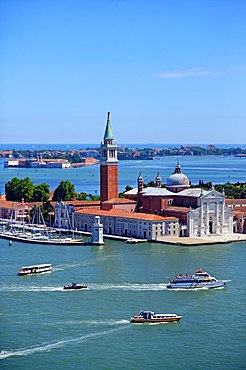 View of Church of San Giorgio Maggiore
from the Campanile di San Marco (St. Mark's bell tower), Venice, Italy