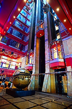 Main hall in cruise ship