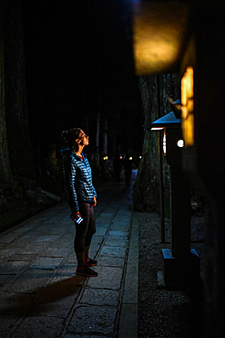 Okunoin, most popular cemetery in Japan, located in Koyasan or Mount Koya.