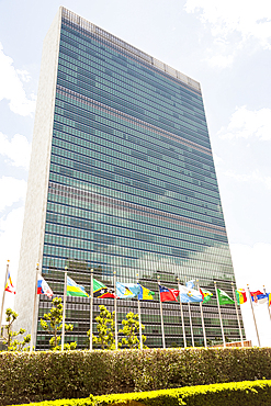 United Nations Building, Secretariat Building, Manhattan, New York City, New York, USA