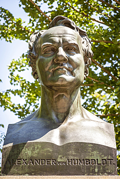 Alexander Von Humboldt bust, Central Park West, Manhattan, New York City, New York, USA