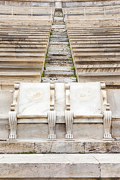 Royal boxes used in 1896, Panathenaic Stadium, original modern day Olympic Stadium, Athens, Greece