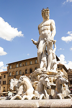 Fountain of Neptune, Piazza Della Signoria, Florence, Tuscany, Italy