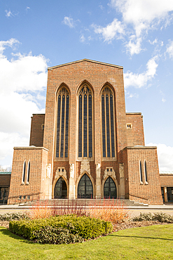 West front of Guildford Cathedral, Guildford, Surrey, England