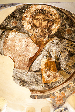 Ceiling painting of Christ, Church of the Holy Apostles, (Holy Apostles of Solaki), Ancient Agora of Athens, Athens, Greece