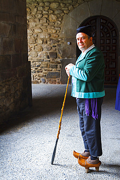 People in regional costume. Orujo fair. 
Potes, Comarca of Liebana. Cantabria, Spain.