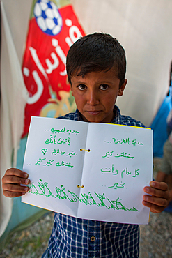 Children activities to celebrate in Kara Tebe refugee camp where 1000 Syrian refugees are housed.