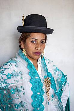 Benita la Intocable, cholita female wrestler,El Alto, La Paz, Bolivia